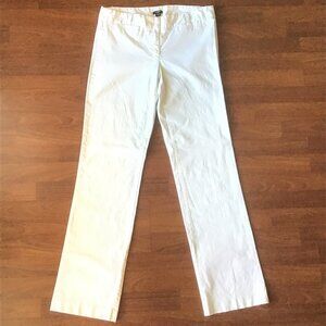 J. Crew White City Fit Pants